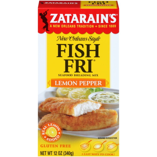 Zatarain's Fish Fry - Lemon Pepper, 12 Oz