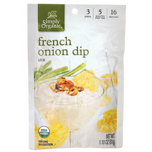 Simply Organic Organic French Onion Dip 1.1 Oz.