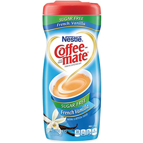 Coffee Mate Coffee Creamer Fat Free French Vanilla, 10.2 Ounce, Pack Of 3