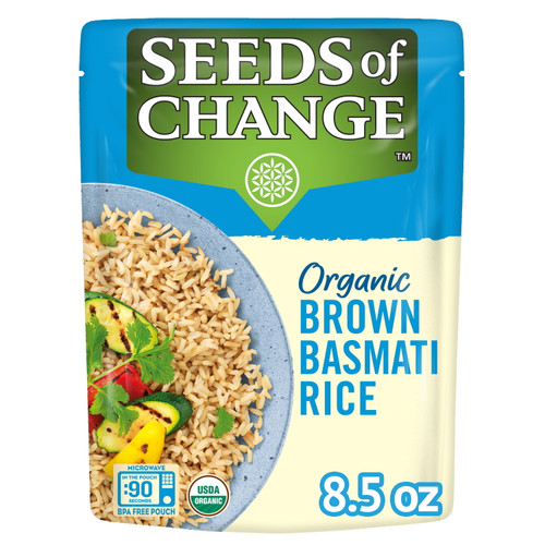 Seeds Of Change Certified Organic Brown Basmati Rice, 8.5 Oz. Pouch