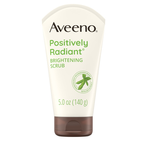 Aveeno Positively Radiant Brightening & Exfoliating Face Scrub, Face Wash, 5 Oz