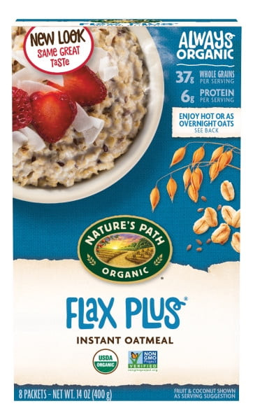 Nature's Path Organic Instant Oatmeal, Flax Plus, 1.41 Oz, 8 Packets