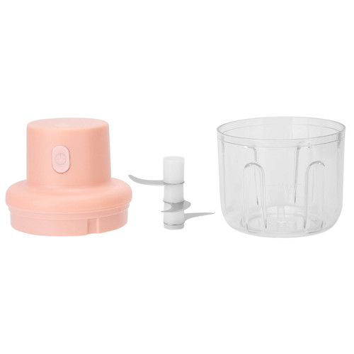 Meat Grinder, 250ml Pink Electric Meat Grinder Baby Food Maker, Low-power Powerful Motor, For Home Kitchen Gifts School