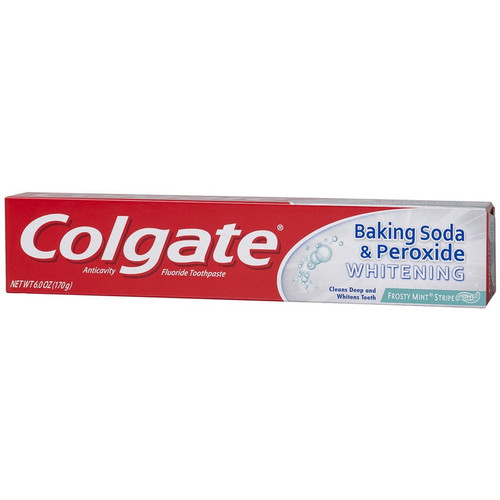 Colgate 151089 Toothpaste Baking Soda & Peroxide Whitening 4-6-6 Ounce
