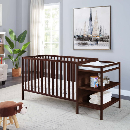 Suite Bebe Palmer Crib And Changer Combo Espresso
