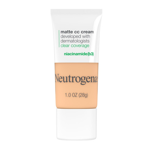 Neutrogena Clear Coverage Flawless Matte Cc Cream, Porcelain, 1 Oz