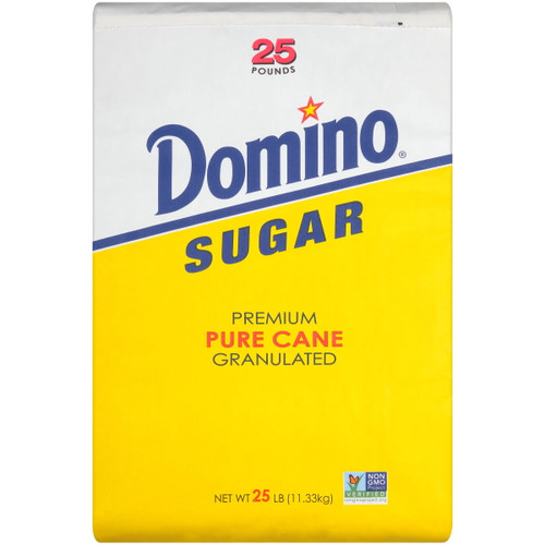 Domino Premium Pure Cane Granulated Sugar, 25 Lb