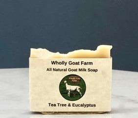 Wholly Goat Farm - Goat Milk Soap - Tea Tree & Eucalyptus