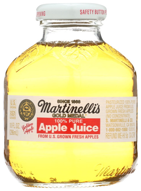 (24 Pack)pr Martinelli’s Apple Juice, Bottle, 10 Fl Oz.