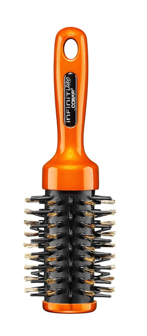 Infiniti Pro By Conair Ultimate Root Booster Mid-size Porcupine Round Hairbrush With Triangle Airflow Bristles In Orange, 1ct