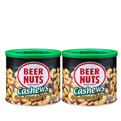 Beer Nuts - 12 Oz. Can | Cashews (pack Of 2)