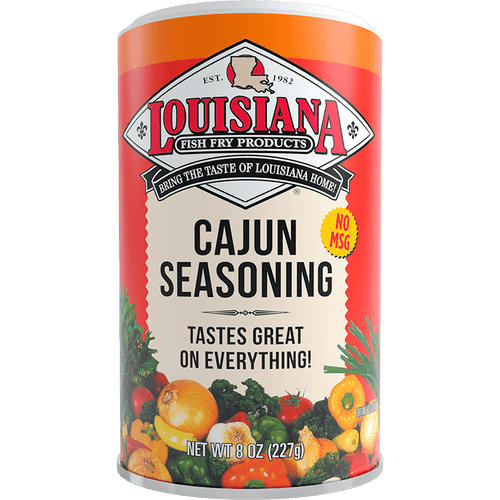 Louisiana Fish Fry Products Cajun Seasoning, 8 Oz Container.  Perfect Season All Spice For Cooking.