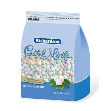 Richardson Pastel Mints - 4 Pound Stand Up Bag - 6 Per Case