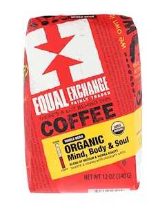 Equal Exchange Organic Mind Body And Soul Whole Bean Coffee 12 Oz Pack Of 2