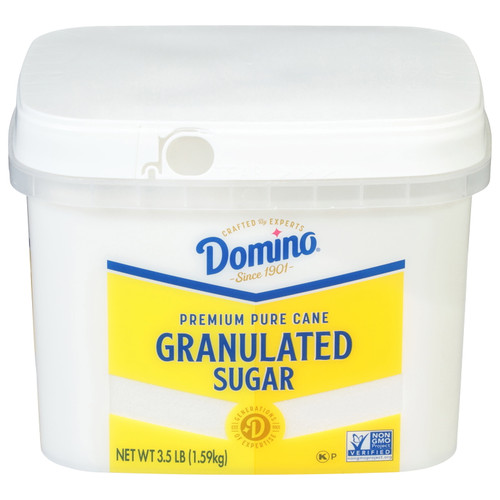 Domino Premium Pure Cane Granulated Sugar, 3.5 Lb Tub