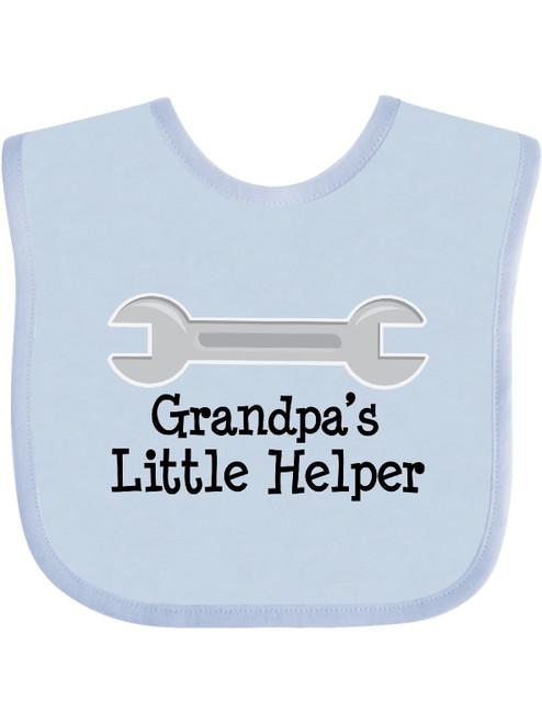 Inktastic Grandpa's Little Helper Gift Baby Boy Or Baby Girl Bib