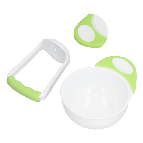 Cergrey Food Masher Bowl,baby Food Masher,baby Food Masher Bowl Set Non Slip Long Bowl Handle Fruit Vegetable Puree Mash Bowl With Grinding Rod
