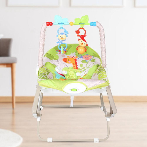 Acouto Ichiias Baby Chair Detachable Soft Baby Rocking Chair With Two Toys
