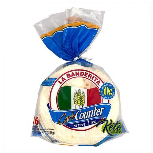 La Banderita Carb Counter Street Taco Flour Tortillas, 16 Count, 10.2 Oz