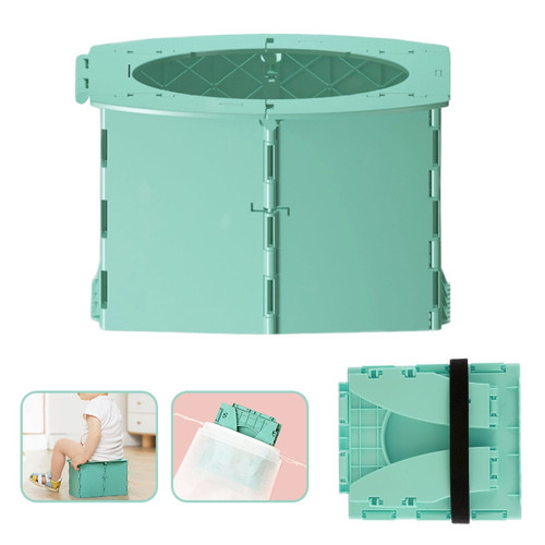 Toorise Portable Travel Potty Folding Toilet Children Training Lightweight Self-contained Toilet Mobile Emergency Toilet Baby Supplies For Indoor( Withstand 110lb)