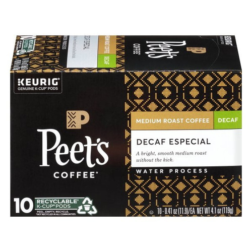 Peet's Coffee® Decaf Especial Medium Roast Coffee K-cup® Pods 10 Ct Box