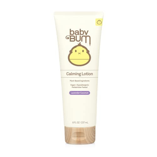 Baby Bum Calming Lotion | Moisturizing Baby Body Lotion For Sensitive Skin With Shea And Cocoa Butter| Lavender Coconut Fragrance| Gluten Free And Vegan | 8 Fl Oz