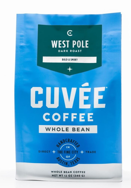 Cuvée Coffee West Pole, Whole Bean Coffee, Dark Roast, 12 Oz