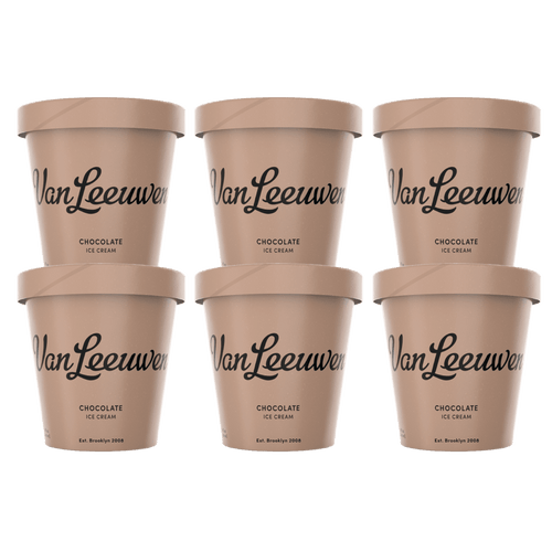 Van Leeuwen Chocolate Ice Cream Pint (6 Count)
