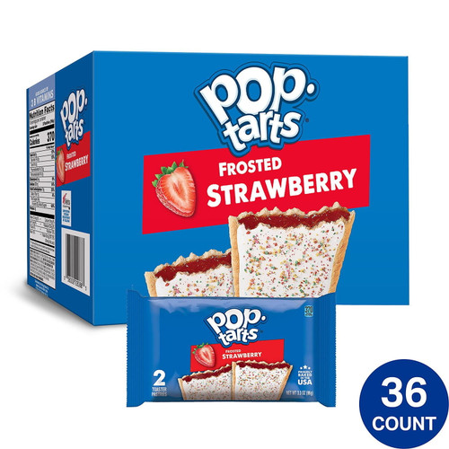 Kellogg's Pop-tarts, Frosted Strawberry (36 Ct.)