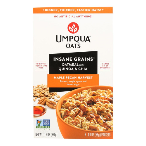 (price/case)umpqua Oats Maple Pecan Harvest Oatmeal 11.6 Ounce Box - 8 Per Case