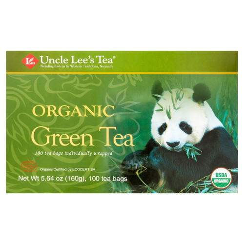 Uncle Lee's Organic Green Tea 100 Tea Bags Pack Of 2