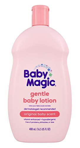 Baby Magic Gentle Baby Lotion, Vitamins & Aloe, Free Of Parabens, Phthalates, Sulfates And Dyes, Camellia Oil & Marshmallow Root Original Scent, 16.5 Fl Oz