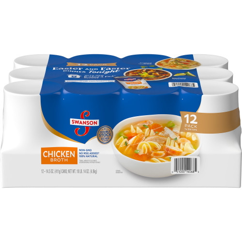 Swanson Chicken Broth, 14.5 Oz., 12 Pack