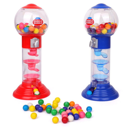 10.5" Spiral Gumball Machine - Dubble Bubble Spiral Style Fun Gumball Bank - 1 Piece Color May Vary