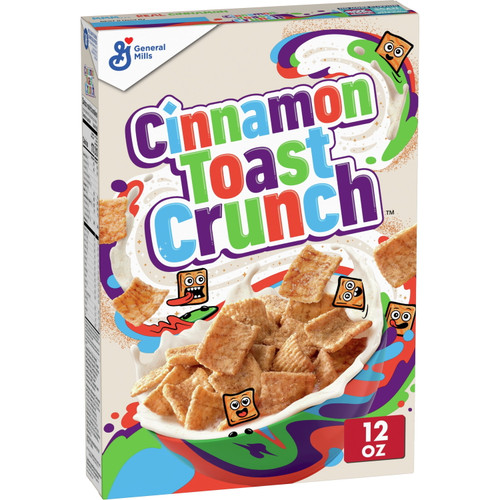 Original Cinnamon Toast Crunch Breakfast Cereal, 12 Oz Cereal Box