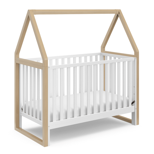 Storkcraft Orchard Canopy 5-in-1 Convertible Baby Crib White/driftwood