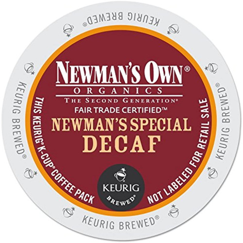 Newmans Own Organics Newmans Special Decaf Keurig Single-serve K-cup Pods, Medium Roast Coffee, 24 Count