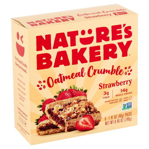 Nature's Bakery Strawberry Oatmeal Crumble, 1.41 Oz, 6 Count