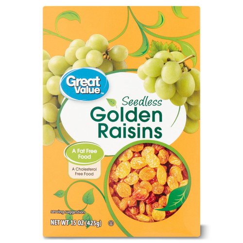 Great Value Seedless Golden Raisins, 15 Oz