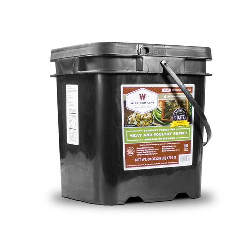 Wise 60 Serving Of Seasoned Freeze Dried Beef & Poultry Food Supply