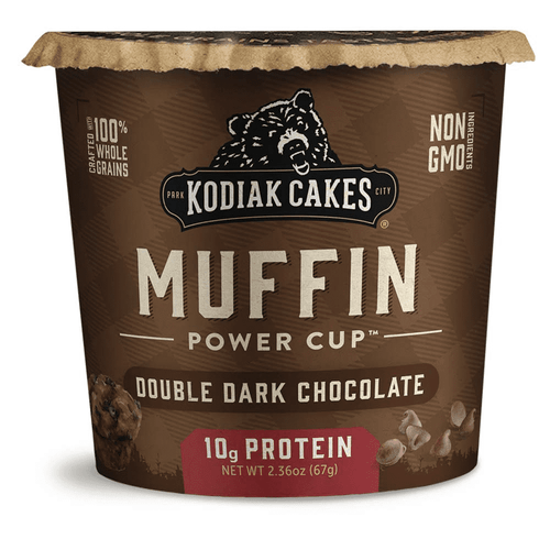Kodiak Cakes Muffin Mix Double Dark Chocolate, 2.36 Oz Cup (case Of 12)