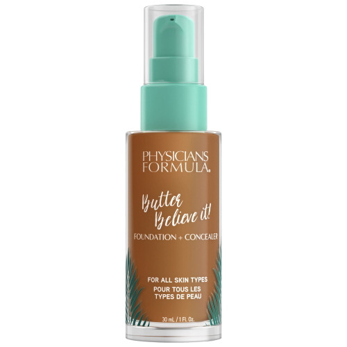 Physicians Formula Butter Believe It! Foundation + Concealer, Satin Finsh, Deep Cool