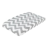 Everyday Kids 2 Pack Changing Pad Cover - Gray/white Chevron & Moon Stars