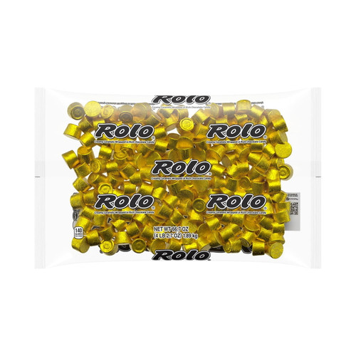 Rolo®, Chocolate Caramel Candy, Individually Wrapped, 66.7 Oz, Bulk Bag