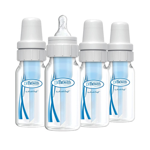 Dr. Brown's Natural Flow Anti-colic Baby Bottle, 4oz, 4-pack