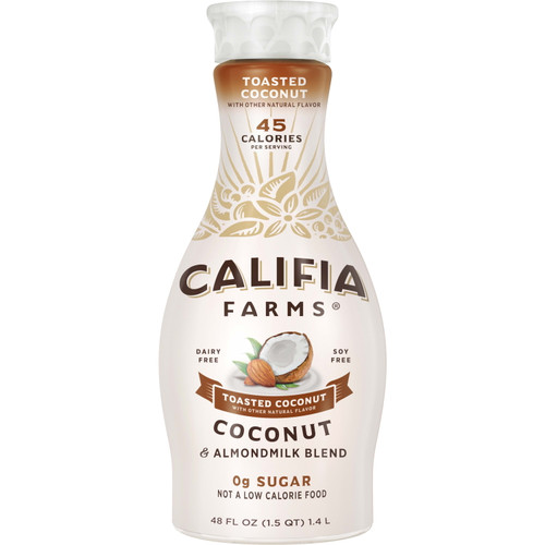 Califia Farms Toasted Coconut Almond Milk, 48 Fluid Ounce -- 6 Per Case.