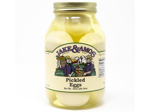 Jake & Amos Pickled Eggs, 2-pack- Economy Size 34 Oz. Jars