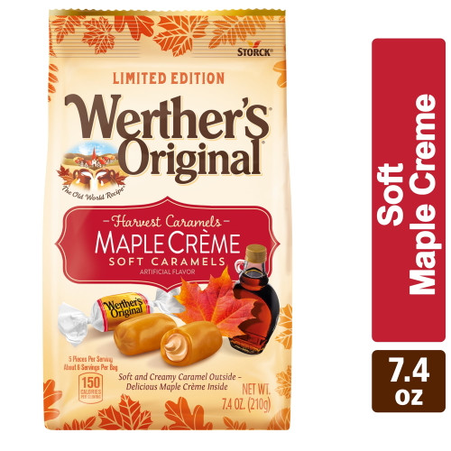 Werther's Original Harvest Maple Crème Soft Caramel Candy, 7.4 Oz