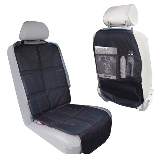 Otoez Car Seat Protector Cover Padded Thick Waterproof Back Seat Organizer Kick Mat