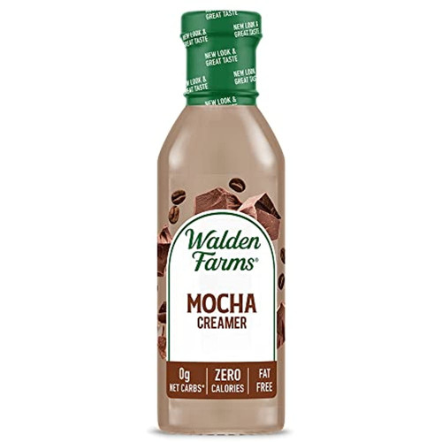 Walden Farms Mocha Coffee Creamer, 12 Oz. Bottle, Fresh Flavored Non-dairy Milk Substitute, Natural And Liquid, Gluten Free And Low Carb, Vegan Friendly